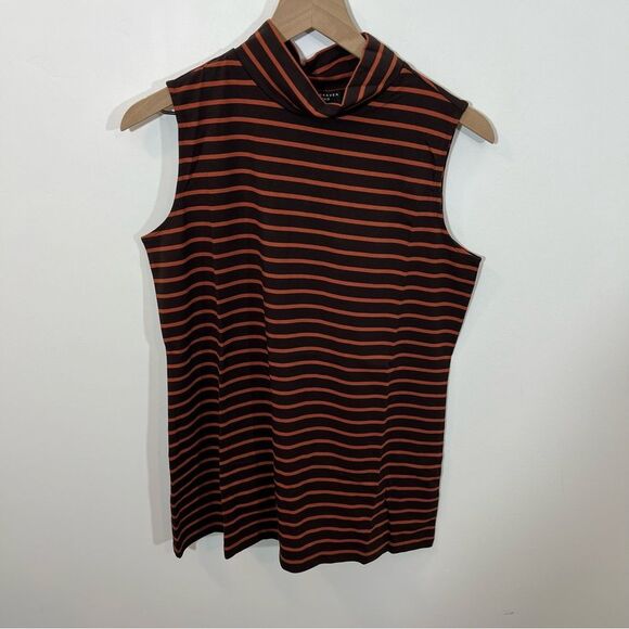 New Susan Graver Weekend Solid & Striped Cotton Modal Set of 2 Tops | Size M - Picture 2 of 13